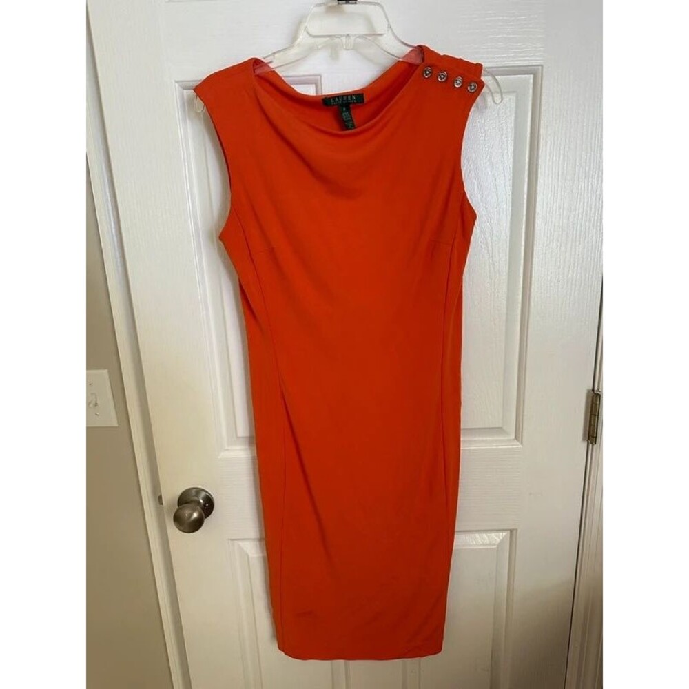 Ralph Lauren Orange Dress with Shelf Bra